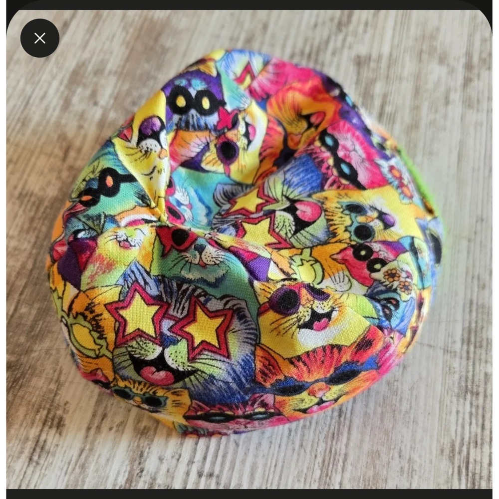 Handmade Fleece Cuddle Cup Small Pet Bed Colorful Cat Print Guinea Pig Hedgehog